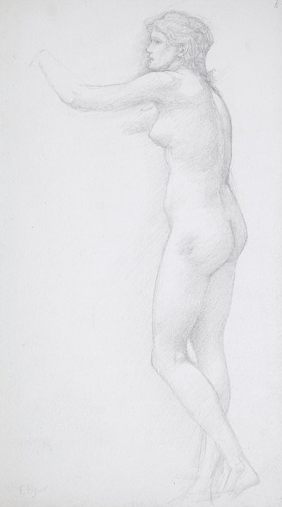 Stehender weiblicher Akt von Edward Burne-Jones