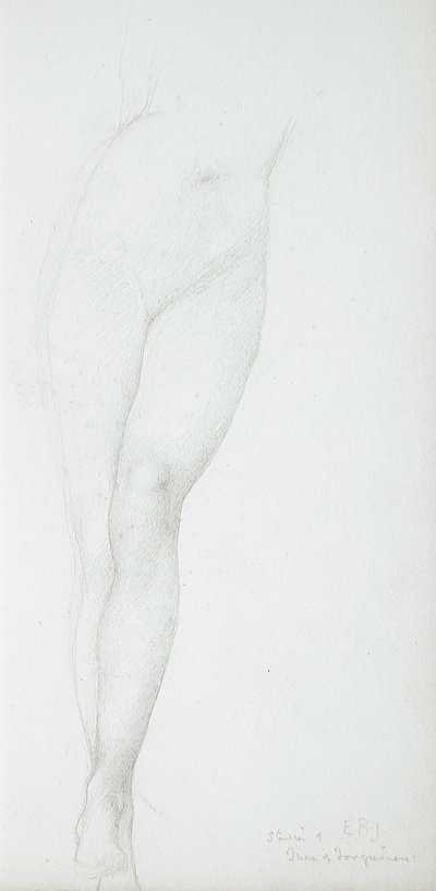 Studie weiblicher Beine von Edward Burne-Jones
