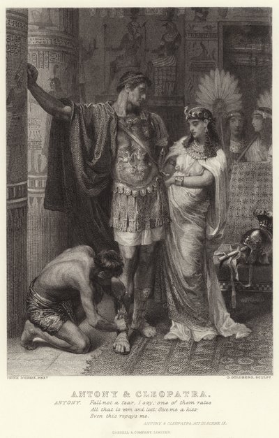 Antonius und Cleopatra, Antonius und Cleopatra, Akt III, Szene IX von Edward Burne Jones