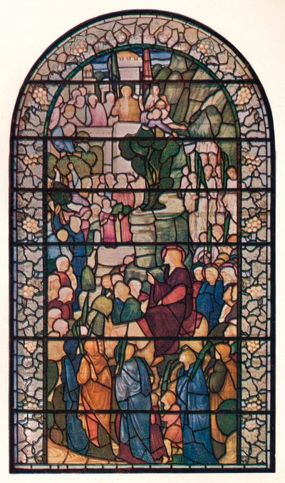 Christi Einzug in Jerusalem, Fenster in der Kirche St. Peter, Vere Street, London, um 1883 von Edward Burne Jones