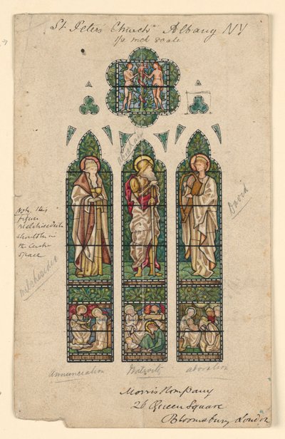 Sankt-Peter-Kirche, Alb, ca. 1870 von Edward Burne Jones