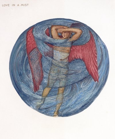 Das Blumenbuch: I. Liebe in einem Nebel, 1905 von Edward Burne Jones