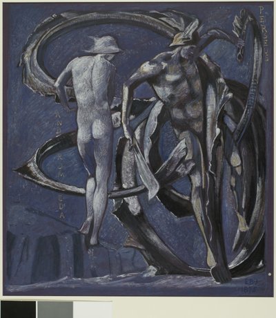 Perseus und Andromeda, Studie für Das erfüllte Schicksal von Edward Coley Burne Jones