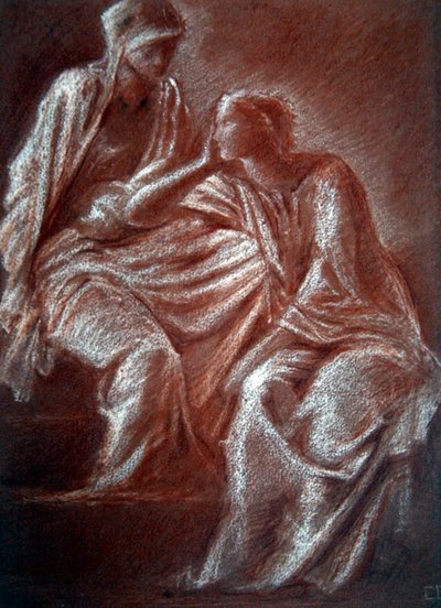 Studie weiblicher Figuren von Edward Coley Burne Jones