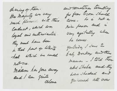 Brief an die Enkelin des Künstlers Angela Thirkell von Edward Burne Jones