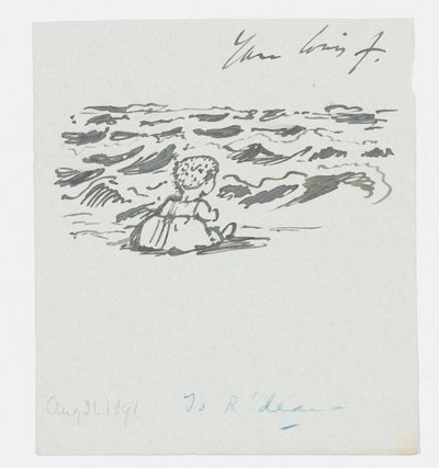 Seaside, Brief an die Enkelin des Künstlers, Angela Thirkell, 31. August von Edward Burne Jones