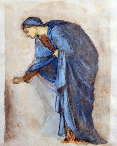 Studie für eine Figur der Jungfrau von Edward Burne Jones