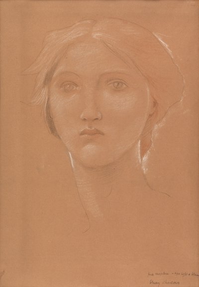 Studie des Kopfes von Margaret Burne-Jones für 