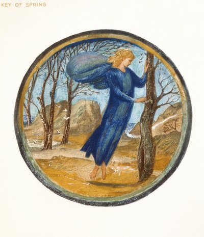 Das Blumenbuch: XI. Schlüssel des Frühlings, 1905 von Edward Burne Jones