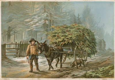 Ein Mann führt einen Esel von Edward Duncan