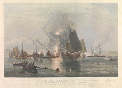 Eisendampfschiff Nemesis, Kriegsschiffe in Anson