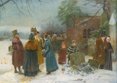 Weihnachtsmorgen: Nachbarschaftliche Grüße und Gaben an die Armen und Bedürftigen von Edward Frederick Brewtnall