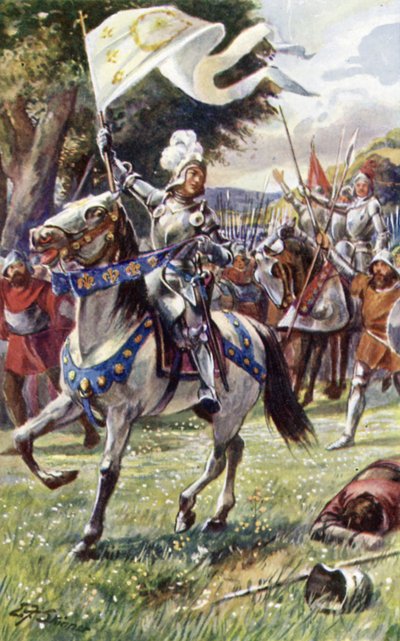 Johanna von Orléans, führt ihre Armee von Edward Frederick Skinner