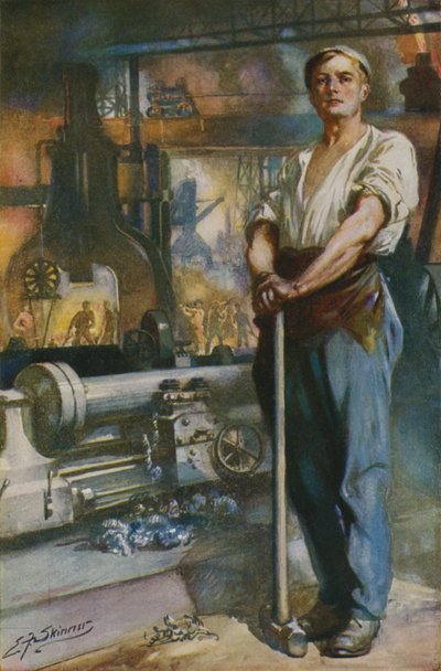 Der starke Mann des Maschinenzeitalters von Edward Frederick Skinner