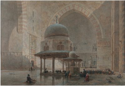 Innenraum der Moschee-Madrassa des Sultan Hassan in Kairo von Edward Goodall