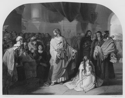Geh und sündige nicht mehr, nach dem Bild in der königlichen Sammlung (Gravur) von Edward Henry (after) Corbould