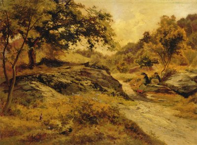 Auf dem Weg nach Llyn Elsi, ca. 1885 von Edward Henry Holder