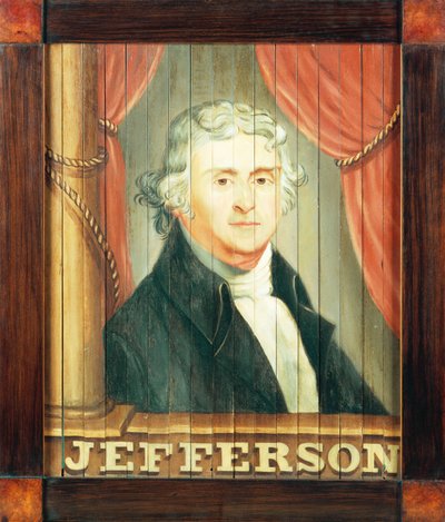 Ein wichtiges Wirtshausschild, das Thomas Jefferson und James Madison darstellt von Edward Hicks