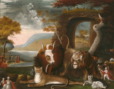 Das friedliche Königreich und Penns Vertrag von Edward Hicks
