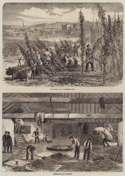 Hopfenernte in Kent von Edward Hull