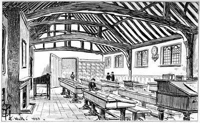 Die Grammar School, Stratford-upon-Avon, Warwickshire, 1885 von Edward Hull