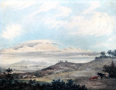 Landschaft mit späteren Wolkenstudien von Luke Howard (1772-1864) ca. 1808-11 von Edward Kennion