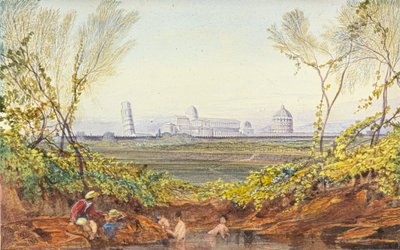 Eine Pause auf dem Weg nach Pisa von Edward Lear