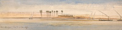 Deir Kadige, 13:00 Uhr, 2. Januar 1867 von Edward Lear