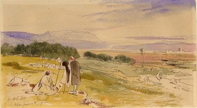 Entfernter Blick auf Janina von Edward Lear