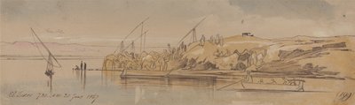 Luxor, 7:30 Uhr, 20. Januar 1867 von Edward Lear