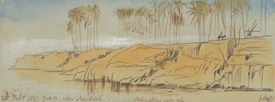 In der Nähe von Negadeh. 7:00 Uhr, 25. Feb. 1867 (547) von Edward Lear