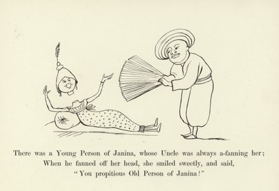 Es war eine junge Person aus Janina, deren Onkel sie immer fächerte von Edward Lear