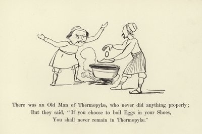 Es war ein alter Mann von Thermopylae, der nie etwas richtig machte von Edward Lear