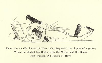 Es war eine alte Person aus Hove, die die Tiefen eines Hains frequentierte von Edward Lear