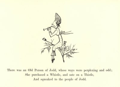Es war eine alte Person von Jodd, deren Wege verwirrend und seltsam waren von Edward Lear