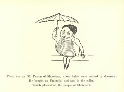 Es war eine alte Person aus Shoreham, deren Gewohnheiten durch Anstand gekennzeichnet waren von Edward Lear