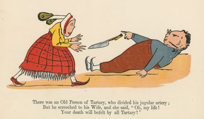 Es war eine alte Person aus Tartary, die ihre Halsarterie teilte, aus 