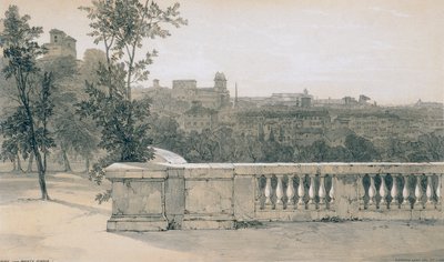Ansichten von Rom und seiner Umgebung: Rom vom Monte Pincio von Edward Lear