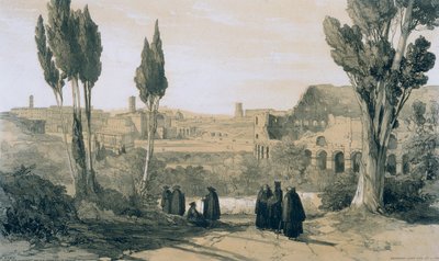 Ansichten von Rom und seiner Umgebung: Rom vom Kloster Ss. Giovanni e Paolo von Edward Lear