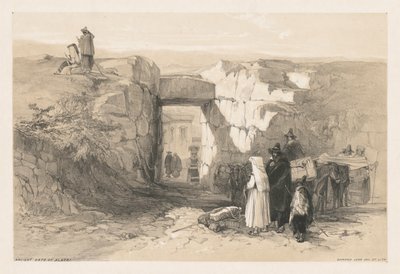 Ansichten von Rom und seiner Umgebung: Antikes Tor von Alatri, 1841 von Edward Lear