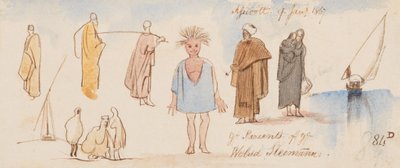 Ye Parienls of ye Welud Sleimann; Assioott [Asyut]; 9 Jan. 1867 (84D) von Edward Lear