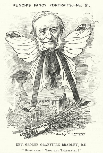 George Granville Bradley, englischer Geistlicher, Gelehrter und Dekan von Westminster (Karikatur) von Edward Linley (after) Sambourne