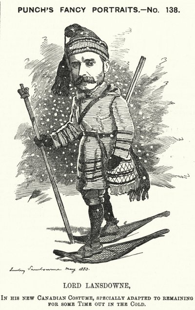 Henry Petty-Fitzmaurice, 5. Marquess of Lansdowne, britischer Politiker und Generalgouverneur von Kanada (Stich) von Edward Linley (after) Sambourne