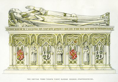 Lady Isabel Neville und ihr zweiter Ehemann, Sir William Smythe, vom Smythe-Grabmal, St. Peter