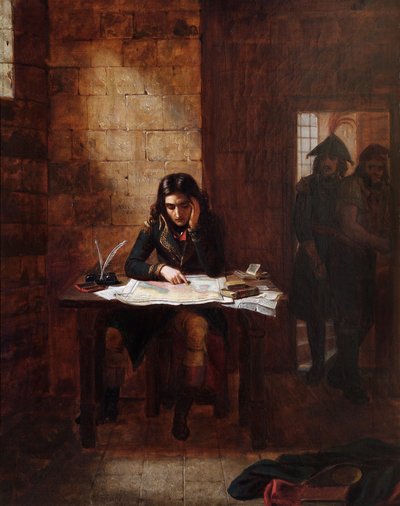 Napoleon im Gefängnis von Nizza 1794 von Edward Matthew Ward