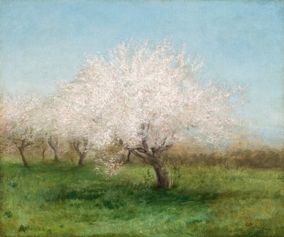 Apfelbäume auf einer Wiese 1890 von Edward Mitchell Bannister