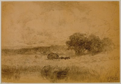 Landschaft, Wald (#13) ca. 1880 von Edward Mitchell Bannister