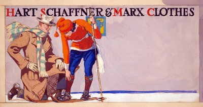 Werbung für Hart, Schaffner & Marx Kleidung, veröffentlicht 1900 von Edward Penfield