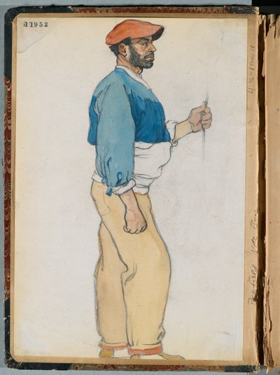 Skizze eines spanischen Mannes, 1906 von Edward Penfield