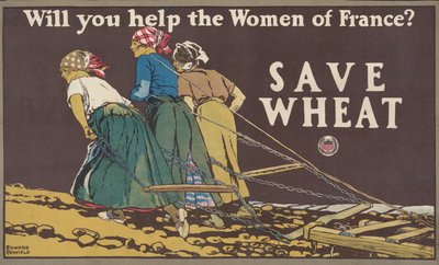 Wirst du den Frauen Frankreichs helfen, Weizen zu sparen von Edward Penfield